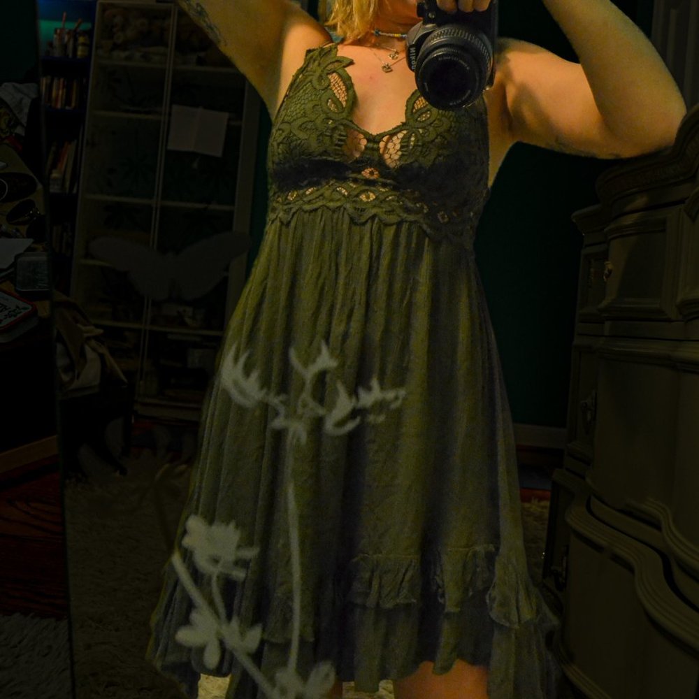 Free People Green Fairy Dress